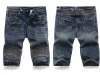 balmain shorts jeans biker homme  sale 7020 blue